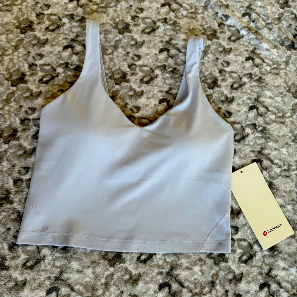 NWT pastel blue align tank cropped size 4